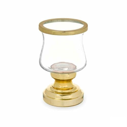 Gift Decor Portacandele Coppa Oro Acciaio 12 x 19,5 x 12 cm (6 Pezzi)