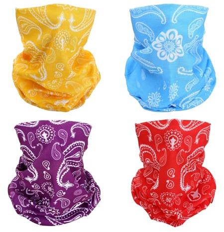 SMEHCF 4 Multipurpose Bandanas for Women Men
