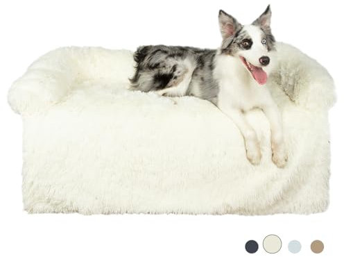 Mora Pets Sofaschutz Hund Hundedecke Sofa Hundebett Couch Plüsch, Sofaschoner für Hunde wasserdicht & antirutsch, Hundekissen für mittelgroße und große Hunde, 115 x 89 x 16 cm