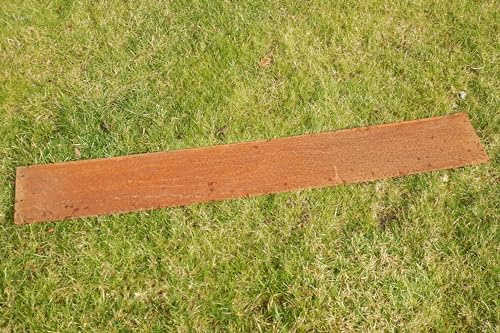 Rasenkanten Cortenstahl Edelrost 118 cm x 12 cm x 1 mm - 7er Set