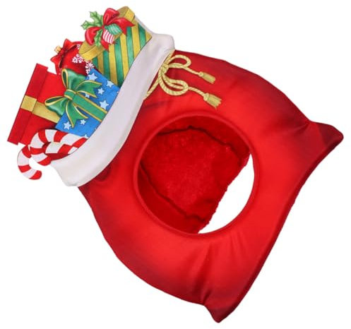HOOTNEE Show-kopfbedeckung Für Cosplay Partyzubehör Rollenspiel-requisiten Weihnachts-requisiten Rot Helle Farben Feine Verarbeitung Langlebiges Tragegefühl Weihnachtsfeiern