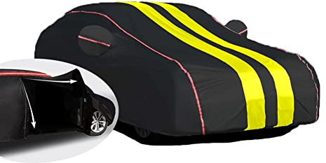 Autoabdeckung Outdoor füR Golf 7 GTI Golf 7 GTD, Autoabdeckung Vollgarage Abdeckplane, Auto Abdeckplane Wasserdicht, Hagelschutz Atmungsaktiv, Mit Reißverschluss (Color : A2, Size : Single Layer_GOL