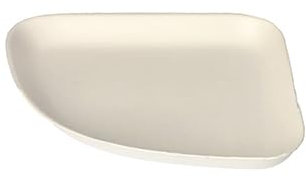 240 Teller 1/4, Zuckerrohr 'pure' 1,3 cm x 13 cm x 13 cm weiss 'Belle Vie, Ligne Carrée'