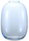 KAYLETIN Jarrón azul, jarrón grande de cristal para flores, jarrones altos de cristal para ramo, jarrones grandes para sala de estar, comedor, dormitorio, estante, boda, oficina, mesa de café, 25 cm