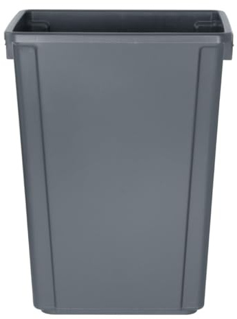 Jantex Commercial Polypropylene Slimline Waste Bin 60Ltr, Grey, 60 L