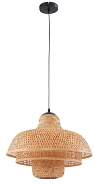 Lucande Pendelleuchte Rasmina (Landhaus, Vintage Rustikal) (1 flammig E27) - Deckenlampe Esstischlampe Hängelampe Hängeleuchte Wohnzimmerleuchte