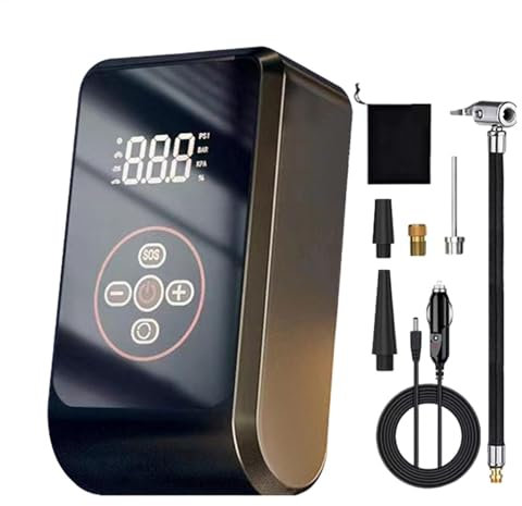 Uitseld Car Tire Air Pump | Wired Vehicle Wheel Inflator,Multifunctional Air Compressor Tire Inflator Pump for Car, Bike, Ball, Motorcycle