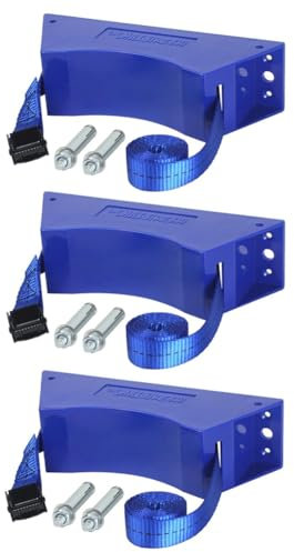 Sknrlko Propane Tank Holder Propane Tank Mount Gas Cylinder Holder Wall Mounted Bracket with Screws and Safety Band 3Pcs