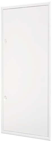 Revisionsklappe 40x80 cm Stahl - 1 mm starke Ausführung mit Vierkantschloss - weiß - MW multi werkzeug