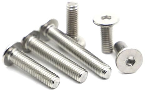 KLNCXC Vis à Douille Longue Vis à tête cylindrique Extra-Plate et Ultra-Fine en Acier Inoxydable M1.6-M8, 10 pièces, M2.5 x 10 mm(M8x35mm)