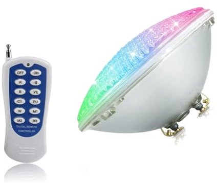 Éclairage De Piscine - Spot Exterieur, Lampes De Piscine LED Submersibles 12 V, Éclairage Sous-marin Étanche Avec Télécommande, Ampoules IP68 RGBW PAR56, Éclairage Sous-marin LED Pour Piscine