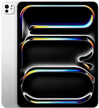 Apple iPad Pro 13 Pouces (M5) : Écran Ultra Retina XDR Verre Standard, 2 to, Caméra Avant Horizontale 12 MP/Caméra arrière 12 MP, Wi-FI, Autonomie d’Une journée — Argent