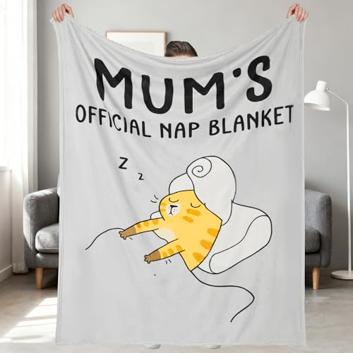 AOOTE Kuscheldecke Geschenke für Mama,130x150cm Mama Geschenk Weihnachten, Kuscheldecke Bester Mama Geschenk für Geburtstagsgeschenk Ostergeschenke Muttertagsgeschenk