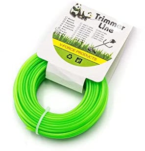 vhbw Mähfaden Trimmerfaden mit 2,4mm Durchmesser kompatibel mit Rasentrimmer Motorsense - 15 Meter, Grün, Nylon, widerstandsfähig - Rasentrimmerfaden Ersatzfaden