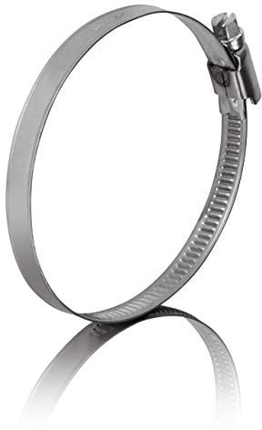 GARSIDURO® 2 colliers de serrage metallique inox 90-110mm – colliers serrage professionnels en acier inoxydable V2A pour sèche-linge, tuyau d’échappement, climatisation | pinces de tuyau 90-110 mm