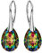 Panda-Jewellery Ohrringe Silber 925 Hängend - Kristall Ohrringe mit Kristallen in Form eines Tropfes (Vitrail Medium)