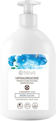Hypoallergene Flüssigseife für trockene Haut mit Leinenextrakt