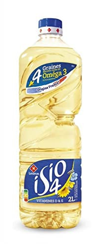 LESIEUR - ISIO 4 - 4 Huiles De Graines Riche En Omega 3 2L - Lot De 2 - Offre Special