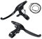 RUJOI Bremshebel mit Bike Bicycle Bell Set,1 Paar Aluminium Alloy Bicycle Brake Handle mit Crisp Bell auf der linken Seite.2 Set Bike Brake Kabel und Gehäuse für Mountain, Road Bike, Folding Bike