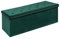 PINPLUS Ottoman-Bank mit Nietenablage, zusammenklappbarer Samt-Fußstütze, Hocker, Ende der Bettbank, groß, lang, Spielzeug, Schuhe, Truhe, Grün (110 x 39,9 x 39,9 cm)