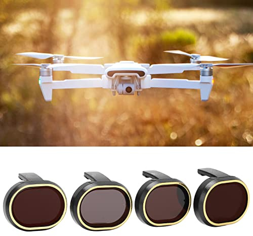 Akozon Drohnenfilter NDPL Neutral Density Polarizer Lens Filters Für FIMI X8 Objektiv Professionelle Anti-Fouling- und Kratzfeste Fotografie-Filter-Kit-Filter(ND16PL)