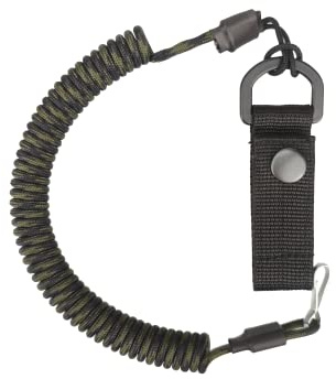 EdcX Paracord Tactical Lanyard, Spiral-Kabel, elastischer Schlüssel-Anhänger aus Paracord
