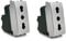 Vetrineinrete® Kit di 2 Prese bipasso bivalente 10-16A compatibile con vimar plana presa elettrica a muro spina (Silver)