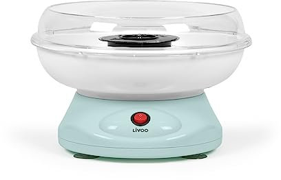 Livoo, Machine à barbe à papa DOM468, 450 W, 3 minutes, compacte, cuve amovible.