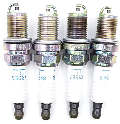 Toiumops Zündkerzen für Hyundai Elantra Accent Getz Tiburon Sonata, 4 Stück Iridium-Zündkerze 18814-11051, BKR5ES-1