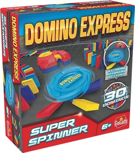 Goliath Domino Express Stunt Spinner, Konstruktionsspielzeug für Kinder ab 6 Jahren, Domino Spiel mit 30 Steinen