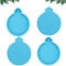 CHEERYMAGIC Christmas Resin Moulds, Silicone Moulds for Resin Christmas Round Shape Ornament Resin Mould for DIY Christmas Tree Decoration A6-YXSZMJ(Single-Hole)