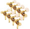 ibasenice Universal Guitar Tuning Pegs 4-string Mandolin Tuning Parts Guitar Tuner Keys Set