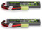 OVONIC 3S Lipo Lot de 2 batteries Lipo 11,1 V 80 C 1000 mAh avec mini connecteur TMY pour Airsoft Guns