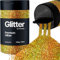 Hemway Premium Glitter Shaker - Gold Holographic | 210g Multi Size Metallic Flake Sequins for Resin & Epoxy Crafts | Craft Supplies for Tumblers, Festival, Hair, Face, Body, Eye & Nail Art