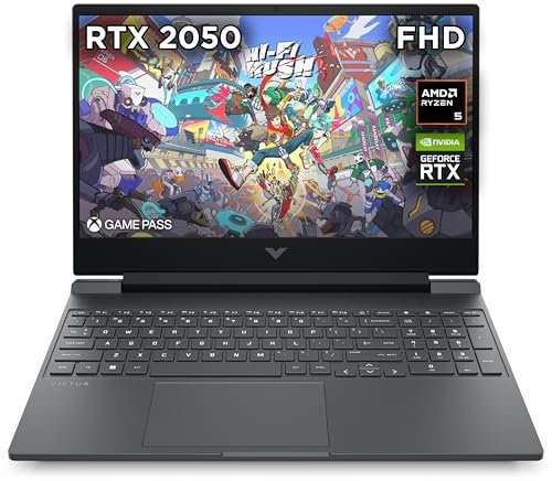 HP Victus 15.6 Gaming Laptop | AMD Ryzen 5-8645HS | 8 GB RAM | 512 GB SSD | NVIDIA GeForce RTX 2050 Graphics | FHD IPS Display | Up to 6 hrs 15 battery | Win 11 | Mica Silver | 15-fb2002sa