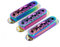 Guyker Lot de 3 housses de micro de guitare à bobine unique (espacement des pôles de 52 mm), ensemble d'anneaux de montage en cuivre pour guitare - Pièce de rechange - Surface d'aile (PS003, caméléon