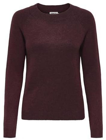 ONLY Damen Pullover Strickpullover ONLRICA Life 15204279 ,Zinfandel ,XS