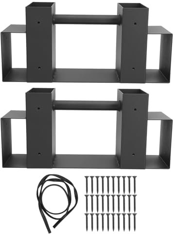 Kaminholzregal Lagerregal Halterung Kit für Halter Ständer Mobiles Regal Indoor Schwarz Holzregal für Brennholz Schwerlast Kaminholzhalter Ständer Kaminholz Lagerregal für Kamin Einfache Montage