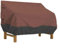 Wasserdichte Abdeckung für Gartenbank oder tiefes Loungesofa, 193 x 82,5 x 83,8 cm, Braun und Schwarz, wetterfester Möbelschutz