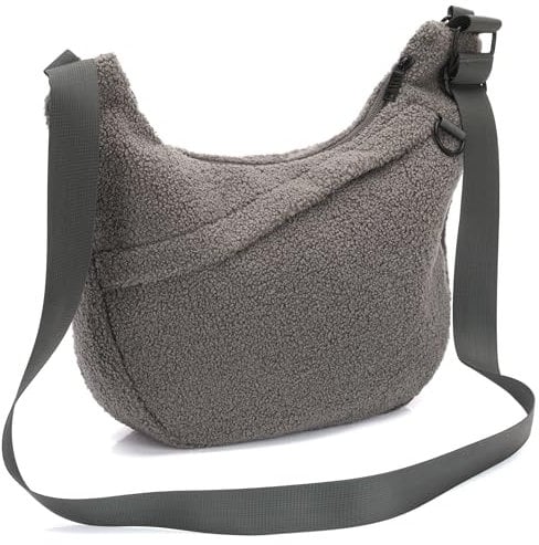 Fillikid Buggy Organizer Daybag | Stilvolle Kinderwagen-Tasche aus Teddyplüsch | Weich & luxuriös | Mit praktischer Fächeraufteilung | Ideal für Windeln, Snacks & mehr | Einfache Befestigung