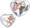 NINGAN Personalized Photo Charms Sterling Silber Geburt Blume Juni Rose Perlen Anpassen Bild Liebe Herz für Frauen Armbänder und Halsketten Geschenke für Mädchen