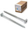 STRÜBER Tellerkopfschrauben mit Torx-Antrieb (6,0 x 30 mm / 100 Stk. / TX-30) Holzschrauben für Dachkonstruktionen - verzinkte Konstruktionsschrauben - Sparrenschrauben - BIT incl