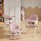 Chaise Haute Bébé 3 en 1, Chaise Haute Réglable et Convertible pour Bébés et Tout-petits, Compacte/Légère/Portable/Facile à Nettoyer-Quatre en un – Rose