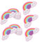 WRITWAA 20pcs Rainbow Shape Manicure Nail Files Nail Shaping Buffing Smoothing Filing Tools