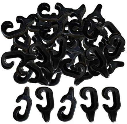 SZLIFE 40 Pezzi Fibbie per Porte di Gabbia per Animali Domestici, Ganci rinforzati, connettori per ferramenta per Porte, Clip per Cavi per Recinzione di