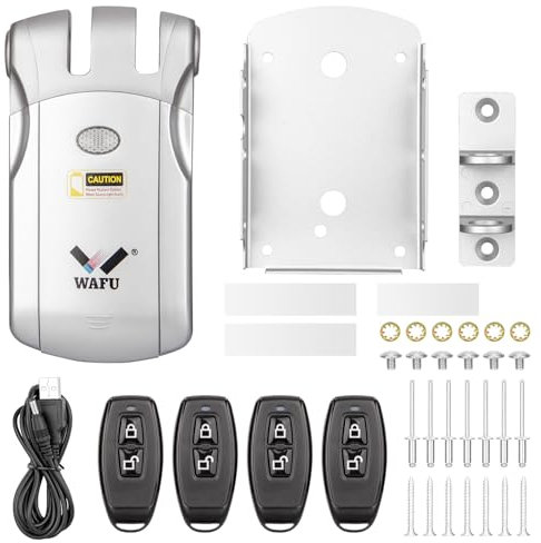 Wafu 019 cerradura de puerta cerradura inteligente cerraduras de Control remoto cerraduras electrónicas bluetooth cerraduras de puerta sin llave cerradura Dealbolt (Incluyendo Gateway)