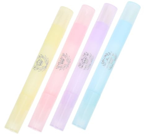 SMASOLO Nail Polish Corrector Pen and Nail Edges Cleaning Pen 4pcs Set Portable with Purple Pink Yellow Blue for Precise Manicure and Salon Use