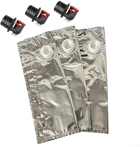 Vilgftyiet Confezione da 3 contenitori per liquori portatili per bottiglie di vino, riutilizzabili, 1984,5 g, sacchetti ermetici per bevande per feste di viaggio, confezione da 3