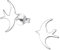 Bungsa Schwalbe Ohrstecker .925 STERLING SILBER Vogel (Ohrringe Echtschmuck Studs Ohrschmuck Damen Frauen Herren)