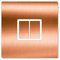 Landing Designs COPPER EFFECT VINYL UK LIGHT SWITCH STICKERS, CHILDS BEDROOM NURSERY DECORATING (Double Switch) 84mm x 84mm